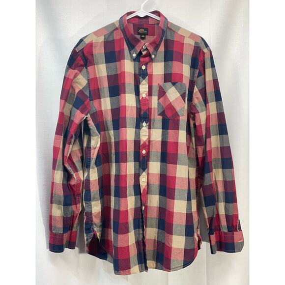 LL Bean Men’s‎ Button Up Long Sleeve Shirt Great Colors Size Large - Picture 2 of 5